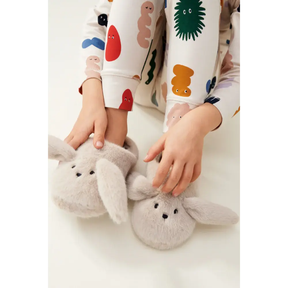 Liewood Sloffen Aviaja Rabbit Slippers Mist Liewood Sloffen Aviaja Rabbit Slippers Mist