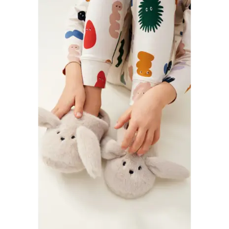 Liewood Sloffen Aviaja Rabbit Slippers Mist Liewood Sloffen Aviaja Rabbit Slippers Mist