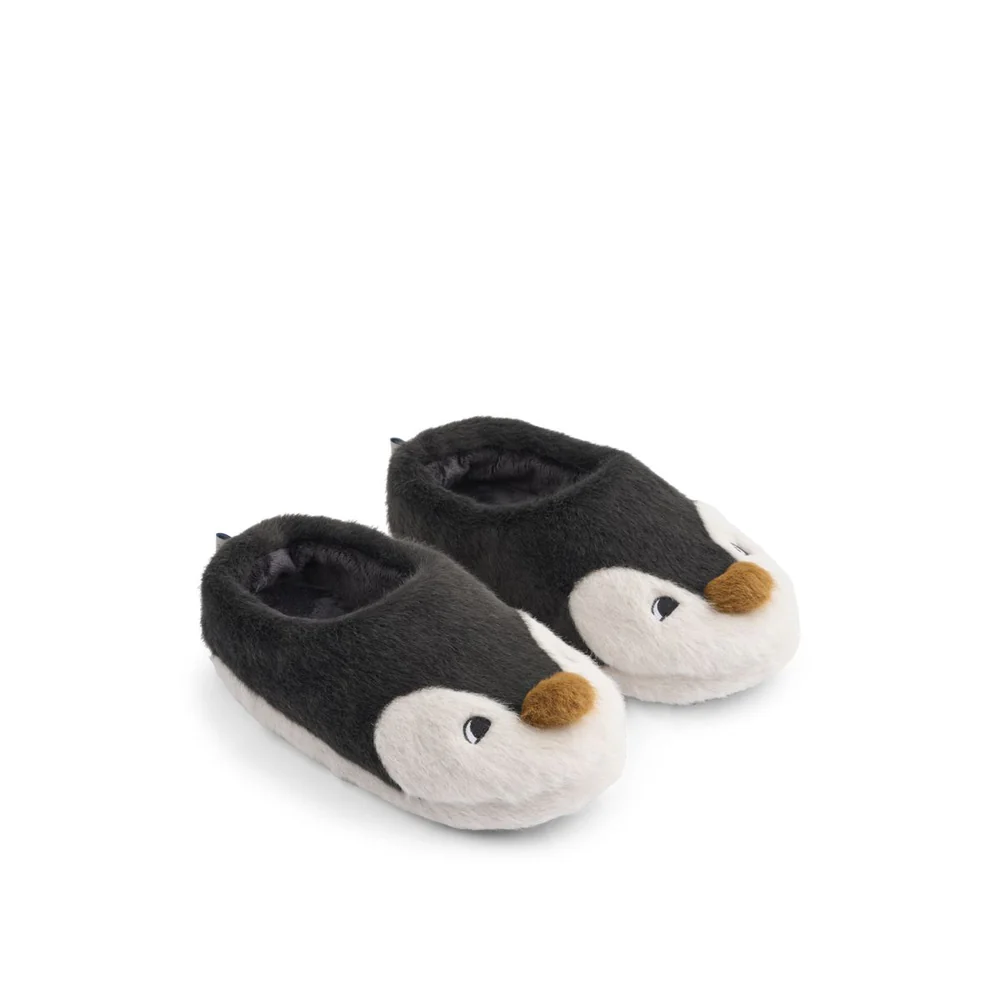 Sloffen Aviaja Penguin Slippers Sandy Dark Grey afbeelding