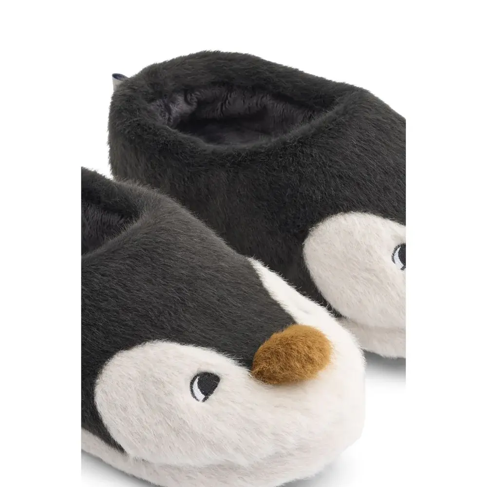 Liewood Sloffen Aviaja Penguin Slippers Sandy Dark Grey