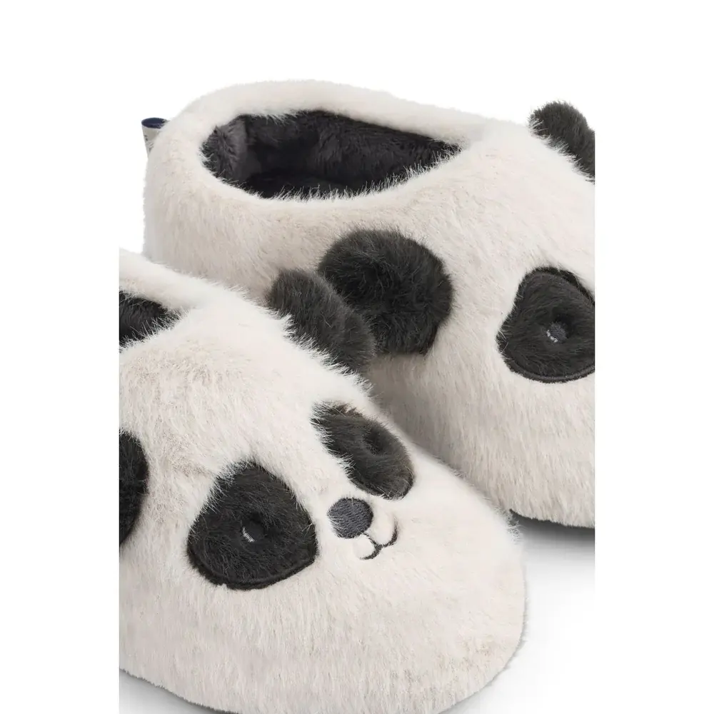 Liewood Sloffen Aviaja Panda Slippers Sandy Dark Grey