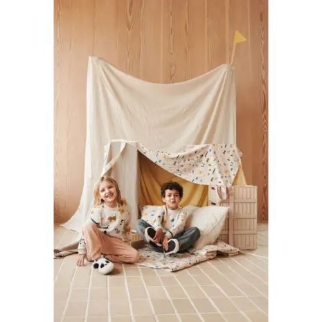 Liewood Sloffen Aviaja Panda Slippers Sandy Dark Grey