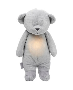 Moonie Knuffelbeer met Geluid en Nachtlamp Silver 2.0 Moonie Knuffelbeer met Geluid en Nachtlamp Silver 2.0