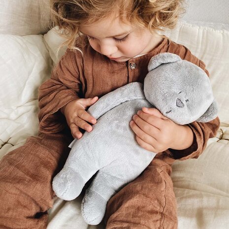 Moonie Knuffelbeer met Geluid en Nachtlamp Silver 2.0 Moonie Knuffelbeer met Geluid en Nachtlamp Silver 2.0