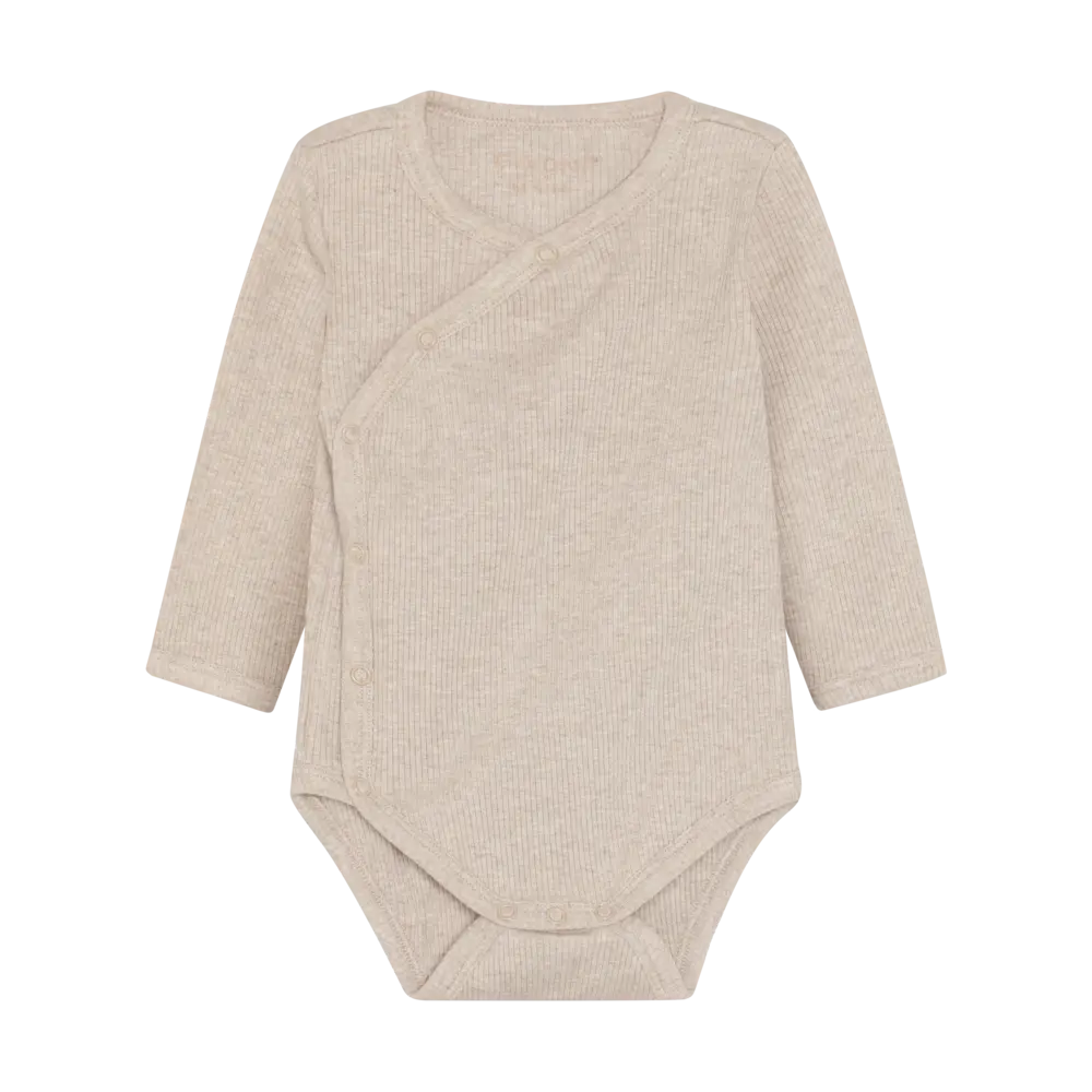 Fixoni Wikkelromper Melange Rib Pure Cashmere Melange