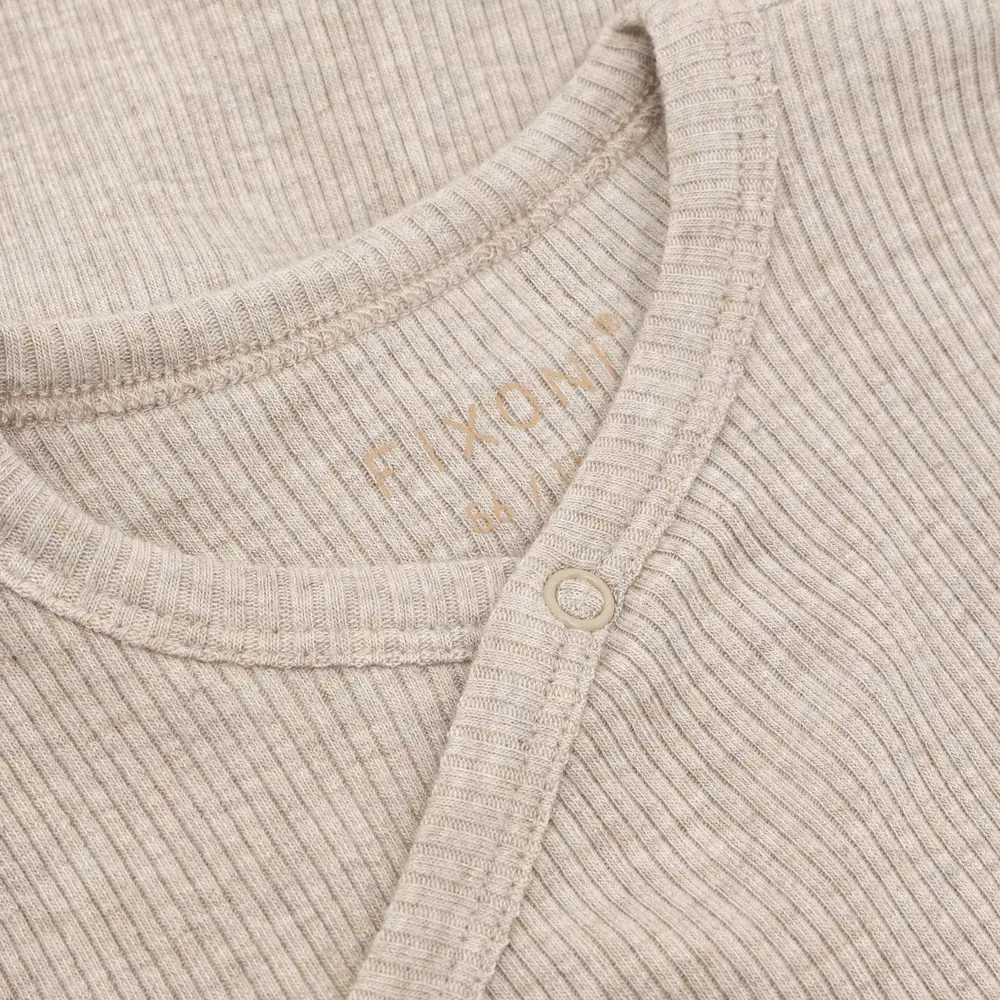 Fixoni Wikkelromper Melange Rib Pure Cashmere Melange