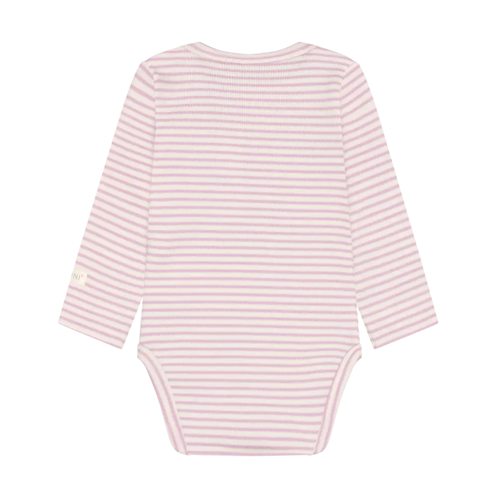 Fixoni Romper Rib Bleached Mauve