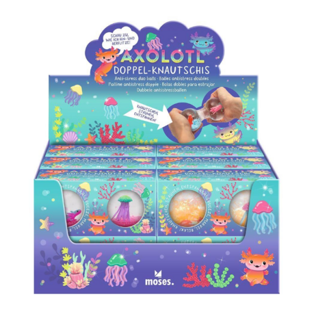 Dubbele Anti-Stressball Axolotl