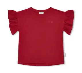 Petit Blush Shirt Bella Ruffle Garnet