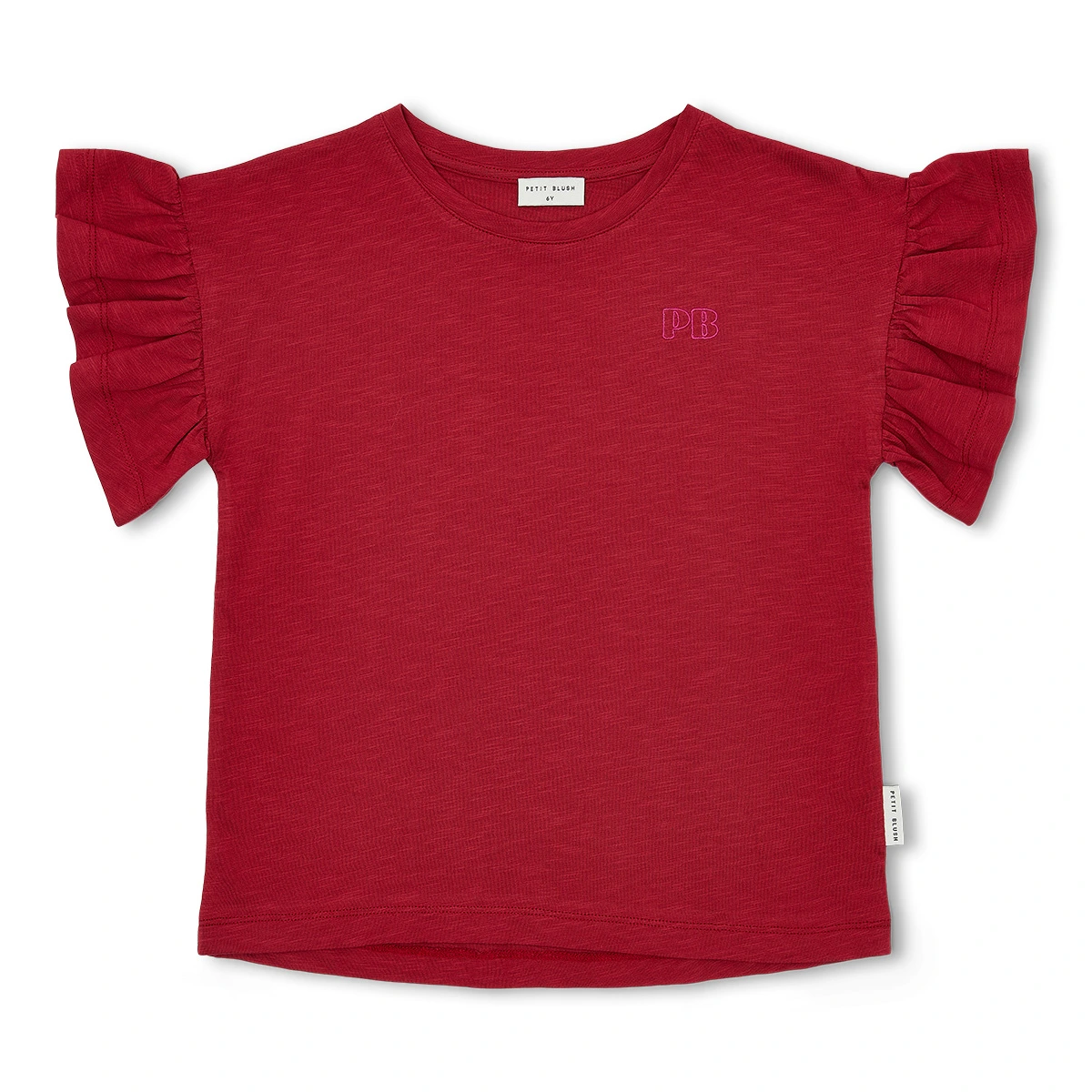 Shirt Bella Ruffle Garnet afbeelding