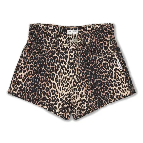 Petit Blush Short Jeans Leopard