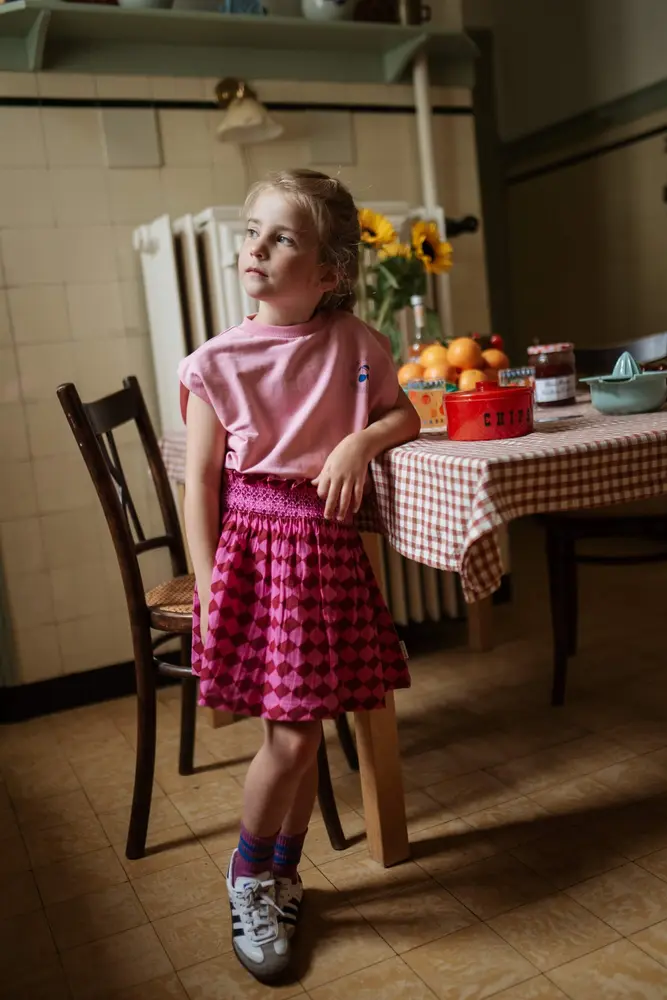 Petit Blush Rokje Mini Smock Berry Blush