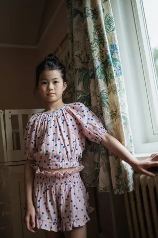 Petit Blush Blouse Adele Candy Hearts