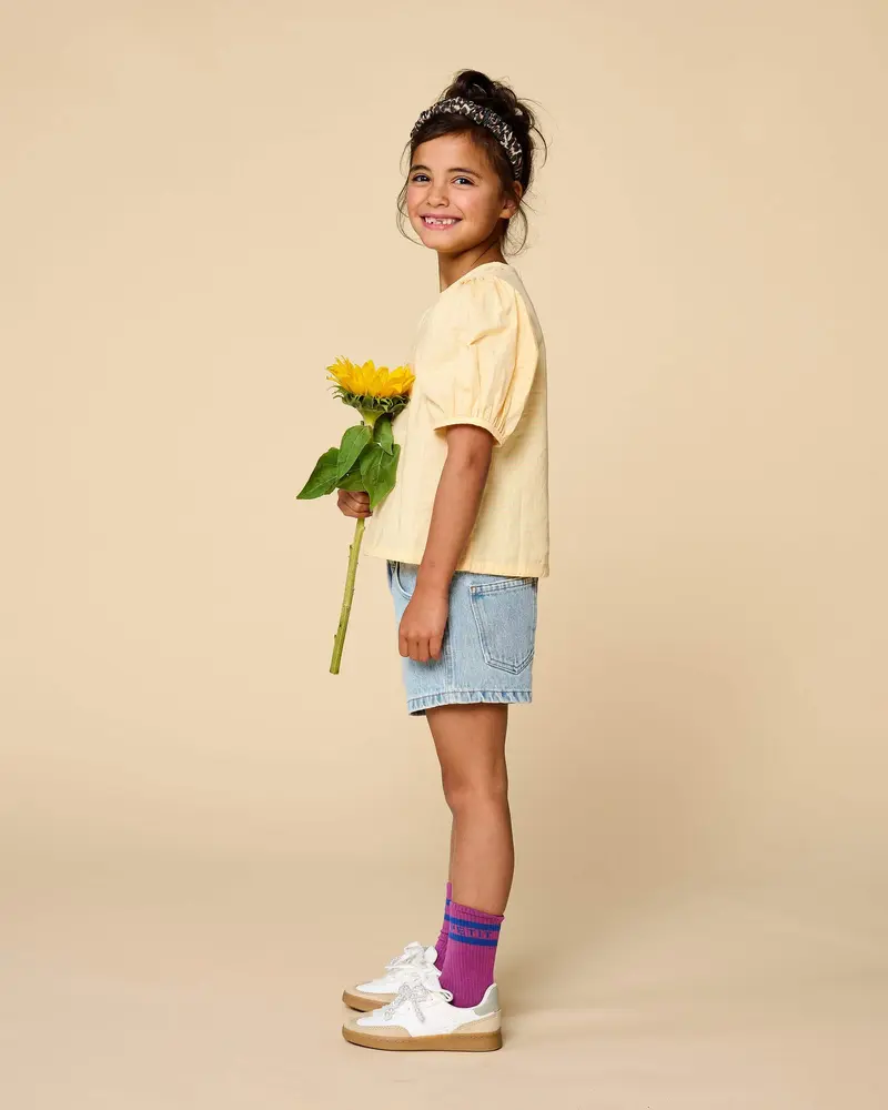 Petit Blush Short Jeans Pale Light Blue