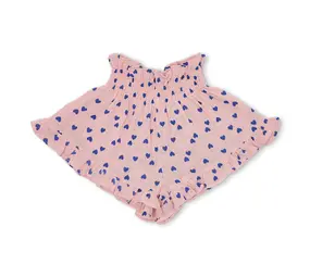 Petit Blush Short Smock Frill Candy Hearts