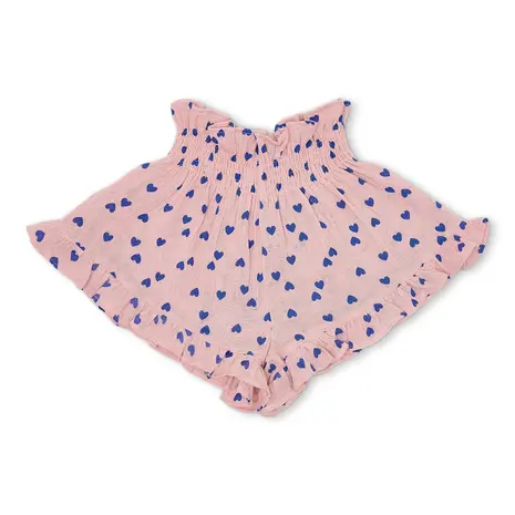 Petit Blush Short Smock Frill Candy Hearts