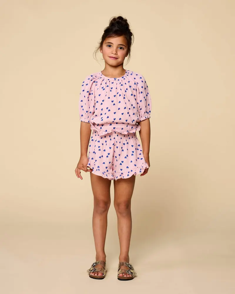 Petit Blush Short Smock Frill Candy Hearts