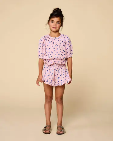 Petit Blush Short Smock Frill Candy Hearts