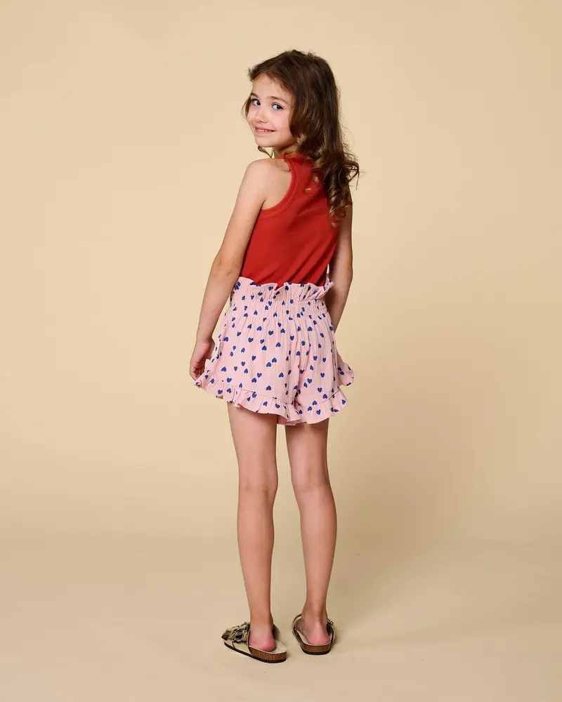 Petit Blush Short Smock Frill Candy Hearts