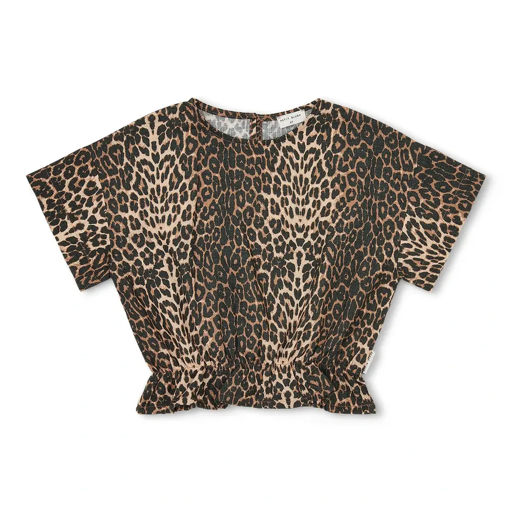 Petit Blush Blouse Leopard