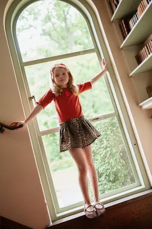 Petit Blush Short Ruffle Leopard