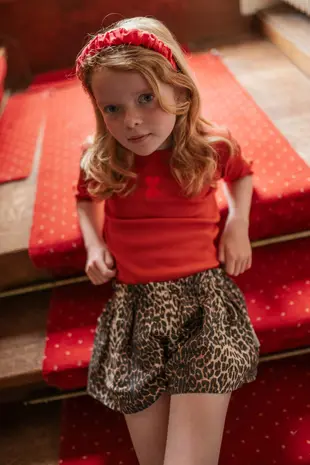 Petit Blush Short Ruffle Leopard