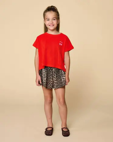 Petit Blush Short Ruffle Leopard