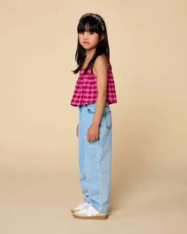 Petit Blush Jeans Ballon Fit Light Blue