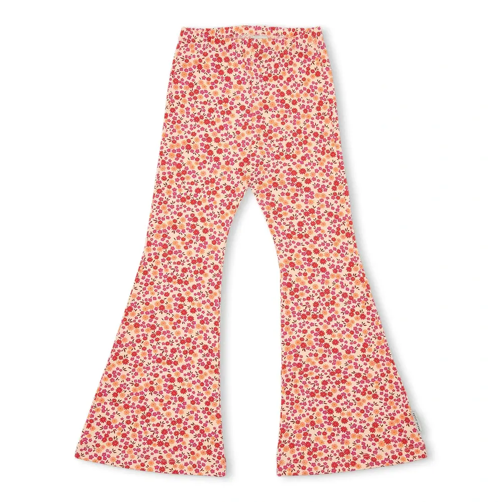 Petit Blush Broek Flared Bowie Small Flowers