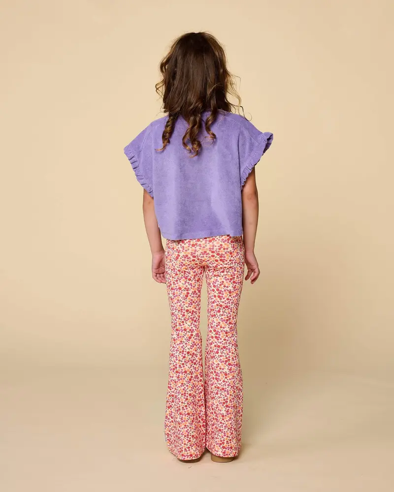 Petit Blush Broek Flared Bowie Small Flowers
