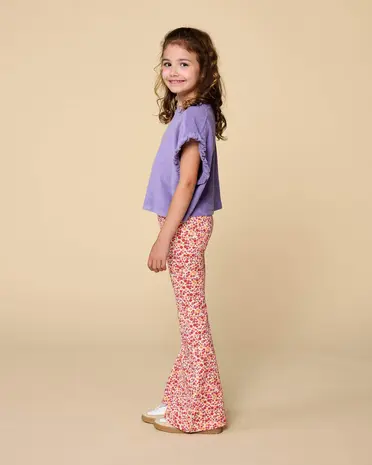 Petit Blush Broek Flared Bowie Small Flowers
