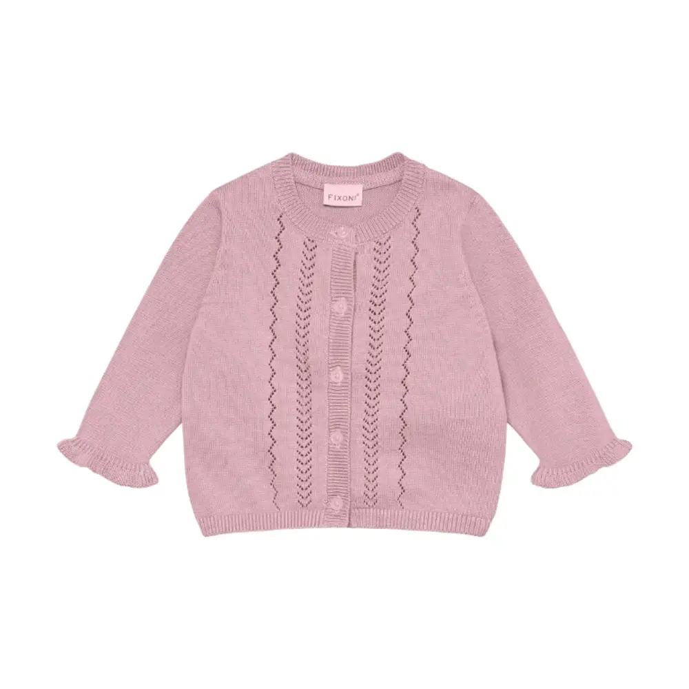 Fixoni Cardigan Knit Bleached Mauve