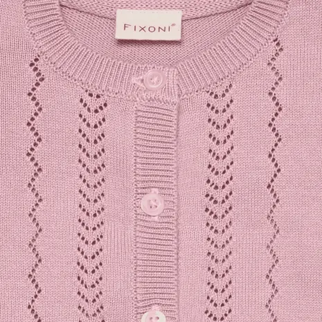 Fixoni Cardigan Knit Bleached Mauve
