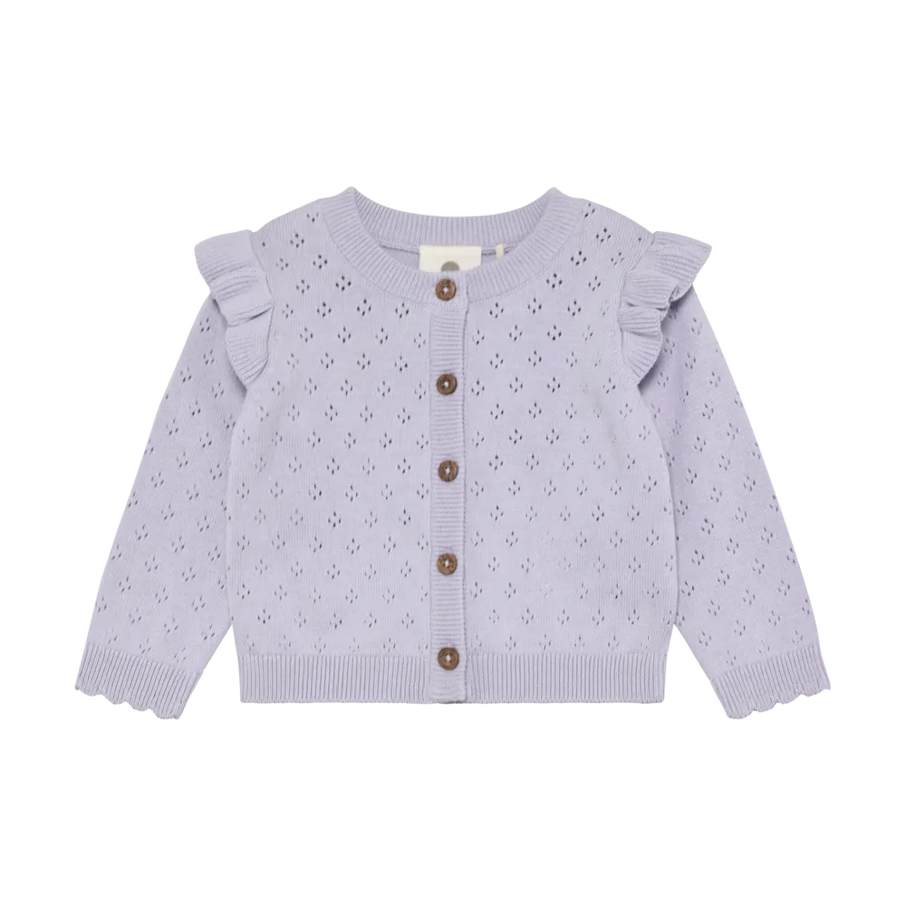 Cardigan Knit Purple Heather afbeelding