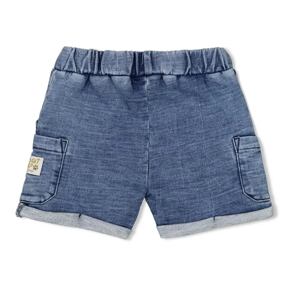 Feetje Babykleding Short Denim Safari Savage Lichtblauw Denim