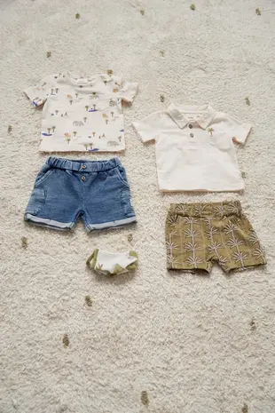 Feetje Babykleding Short Denim Safari Savage Lichtblauw Denim