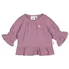 Feetje Babykleding Longsleeve Ruches Mousseline Flower Ranch Violet