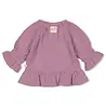 Feetje Babykleding Longsleeve Ruches Mousseline Flower Ranch Violet