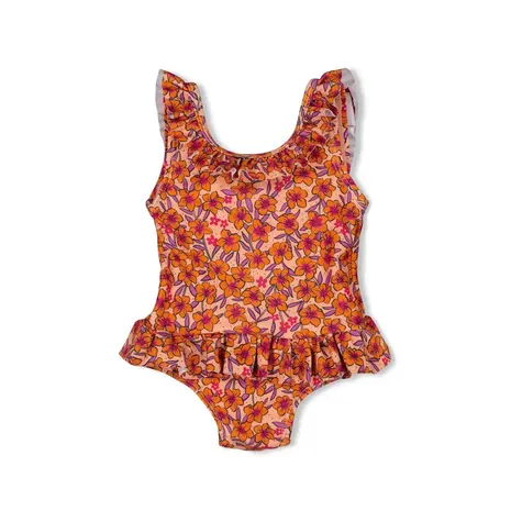 Feetje Babykleding Badpak Love Peace Aloha Perzik