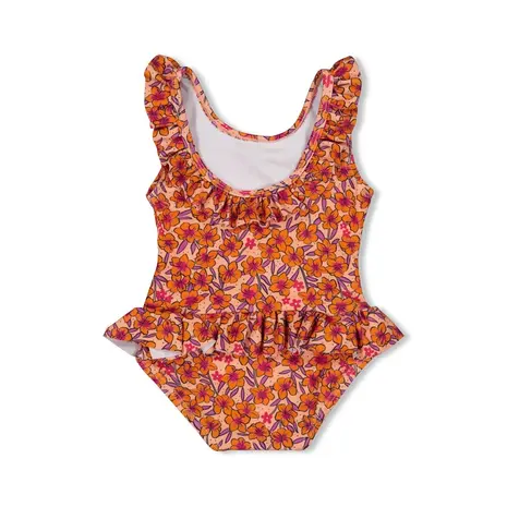 Feetje Babykleding Badpak Love Peace Aloha Perzik