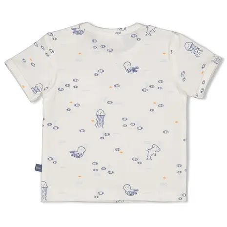 Feetje Babykleding Shirt Blue Ocean Offwhite