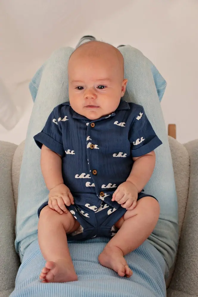 Feetje Babykleding Short Mousseline Summer Woven Indigo