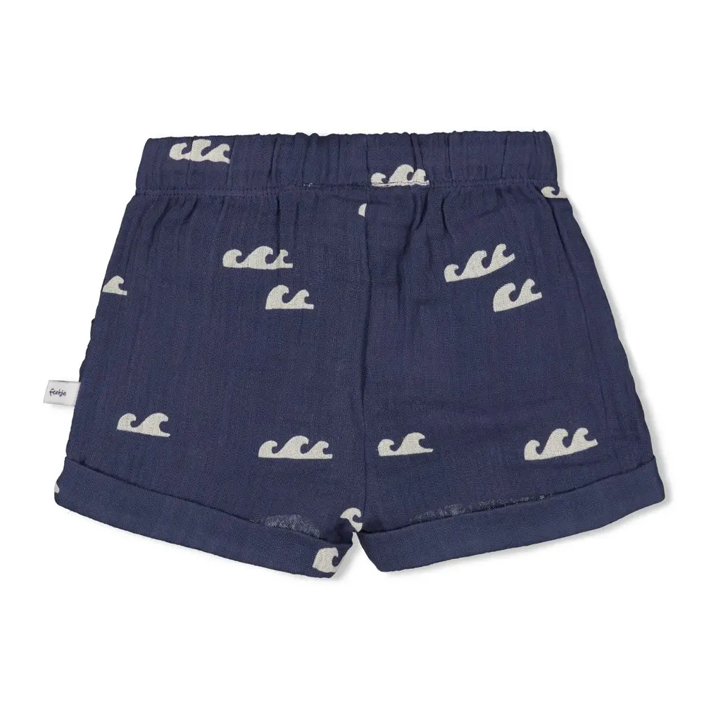 Feetje Babykleding Short Mousseline Summer Woven Indigo