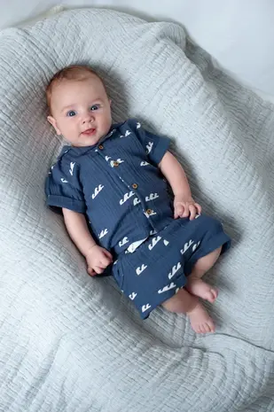 Feetje Babykleding Short Mousseline Summer Woven Indigo