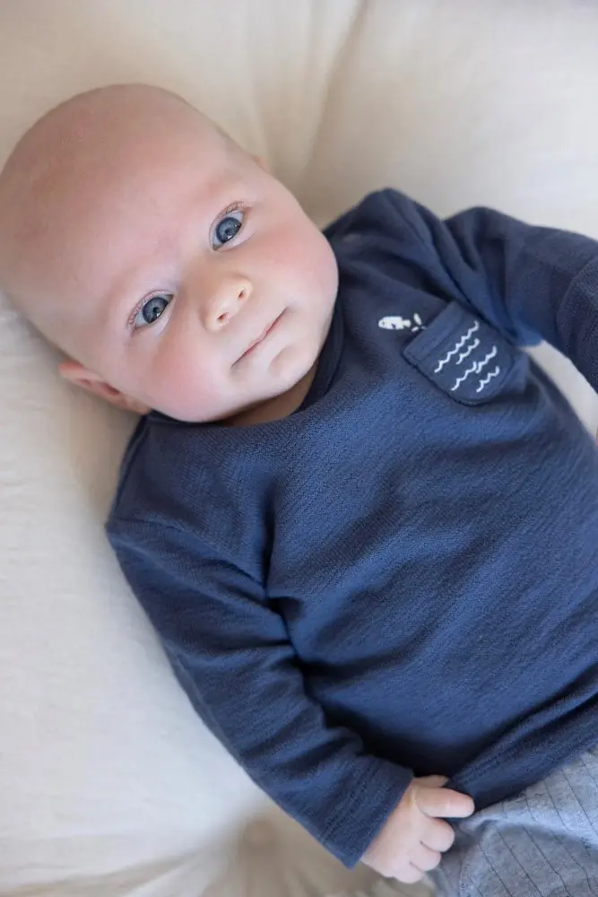 Feetje Babykleding Longsleeve Blue Ocean Indigo