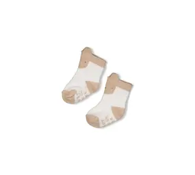 Feetje Babykleding Sokken Honey Bear Offwhite
