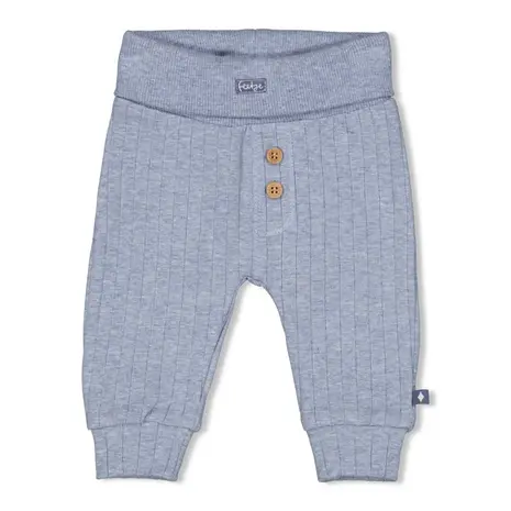 Feetje Babykleding Broek Rib Blue Ocean Blauw Melange