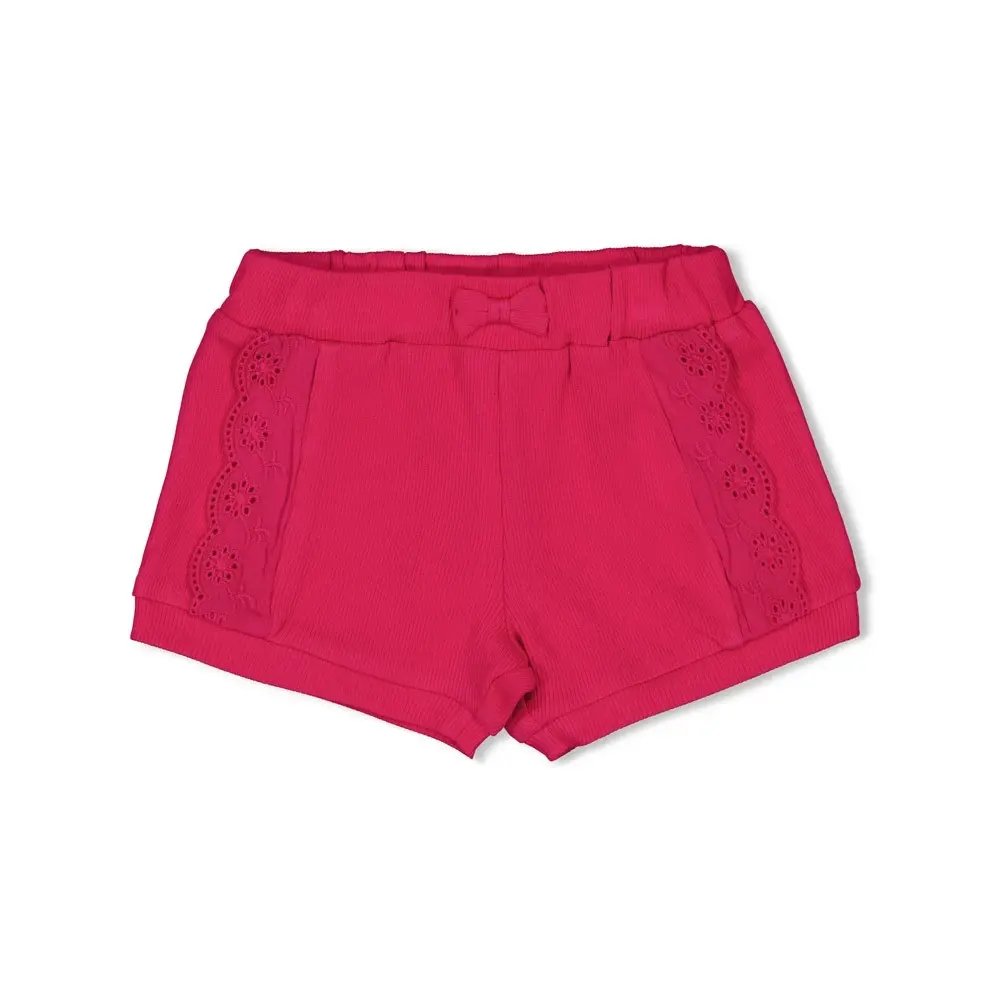 Feetje Babykleding Short Love Peace Aloha Fuchsia