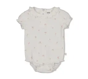 Feetje Babykleding Romper Crinkle Delicate Flower Offwhite