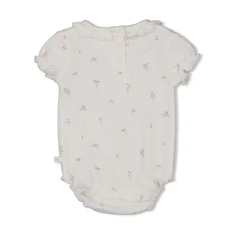 Feetje Babykleding Romper Crinkle Delicate Flower Offwhite